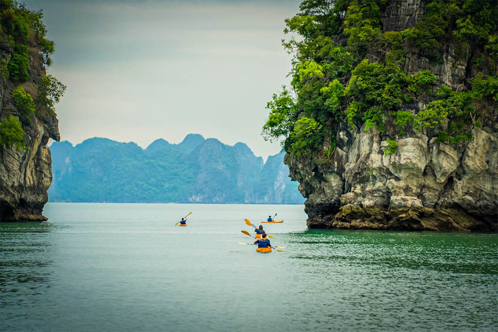 Paddle through serenity on your Halong Bay Tours